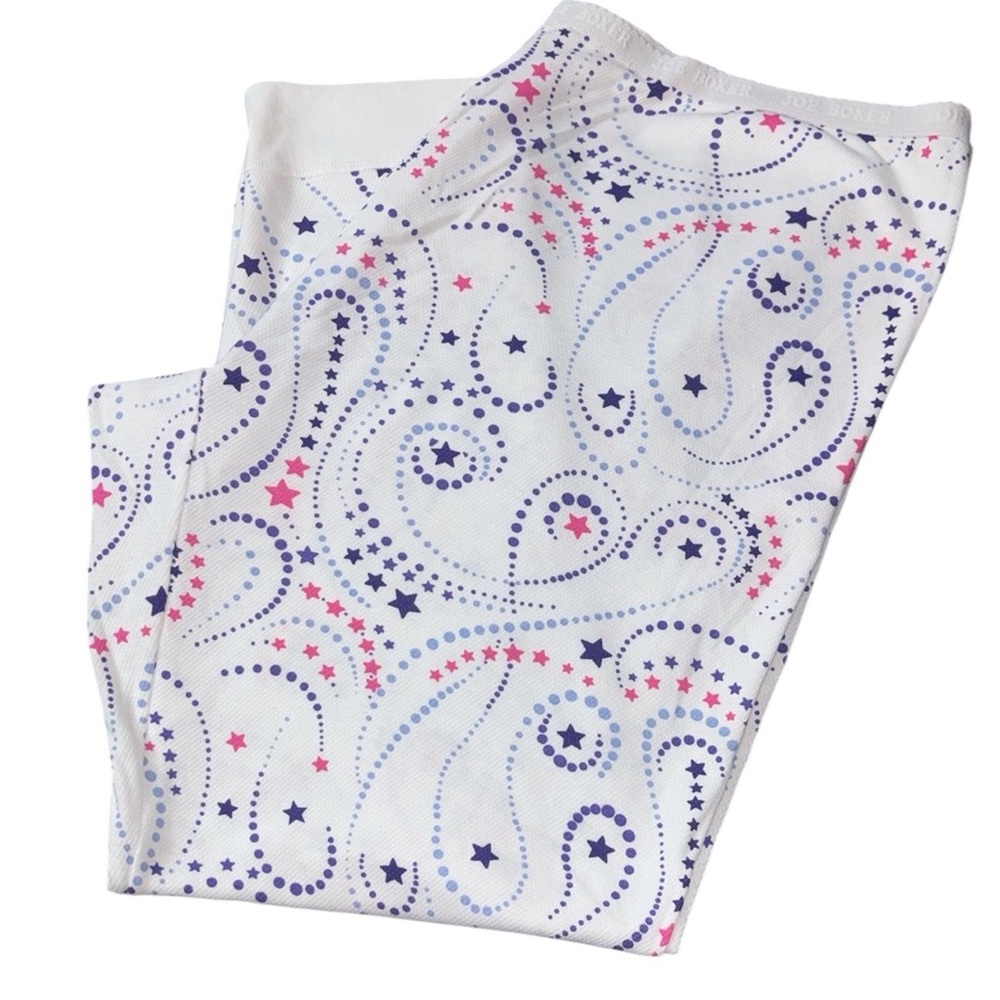 NWOT Joe Boxer White Sleeping Pants with Starry Pattern, Size 4X